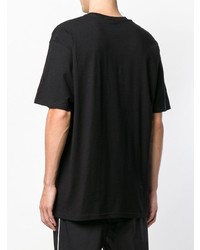 T-shirt à col rond imprimé noir Stussy