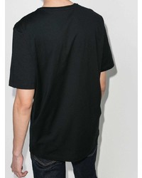 T-shirt à col rond imprimé noir Salvatore Ferragamo