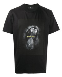 T-shirt à col rond imprimé noir 7 For All Mankind