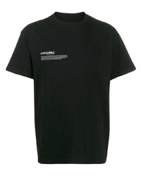 T-shirt à col rond imprimé noir A-Cold-Wall*