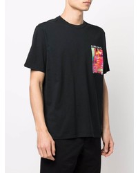 T-shirt à col rond imprimé noir PS Paul Smith