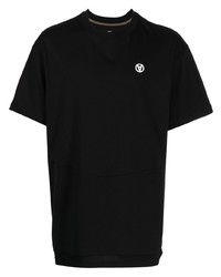 T-shirt à col rond imprimé noir ACRONYM