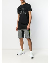 T-shirt à col rond imprimé noir Philipp Plein