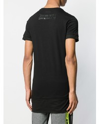 T-shirt à col rond imprimé noir Philipp Plein