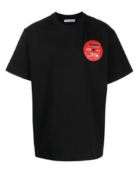 T-shirt à col rond imprimé noir Alexander Wang