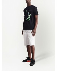 T-shirt à col rond imprimé noir Off-White