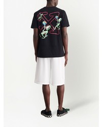 T-shirt à col rond imprimé noir Off-White