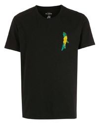 T-shirt à col rond imprimé noir Amir Slama