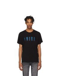 T-shirt à col rond imprimé noir Amiri