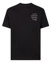 T-shirt à col rond imprimé noir Anti Social Social Club