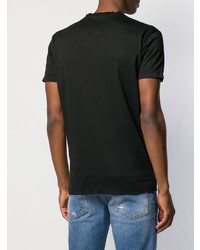 T-shirt à col rond imprimé noir DSQUARED2