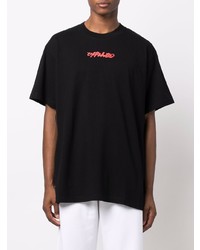 T-shirt à col rond imprimé noir Off-White