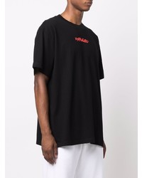 T-shirt à col rond imprimé noir Off-White