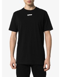 T-shirt à col rond imprimé noir Off-White