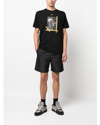 T-shirt à col rond imprimé noir Off-White