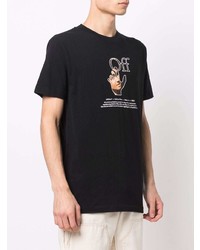 T-shirt à col rond imprimé noir Off-White