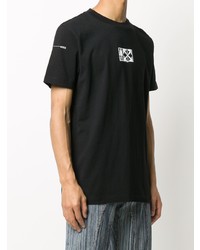 T-shirt à col rond imprimé noir Off-White