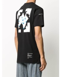 T-shirt à col rond imprimé noir Off-White