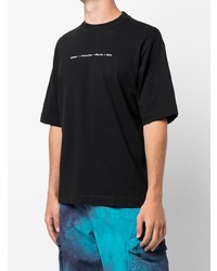 T-shirt à col rond imprimé noir Off-White