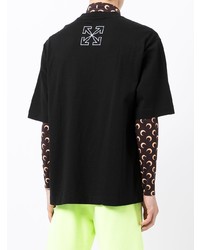 T-shirt à col rond imprimé noir Off-White