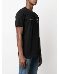 T-shirt à col rond imprimé noir Off-White