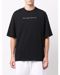 T-shirt à col rond imprimé noir Off-White