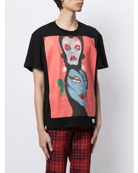 T-shirt à col rond imprimé noir Charles Jeffrey Loverboy