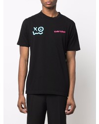 T-shirt à col rond imprimé noir Off-White