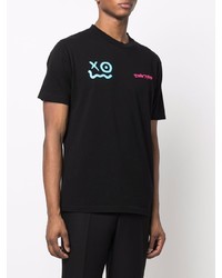 T-shirt à col rond imprimé noir Off-White