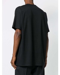 T-shirt à col rond imprimé noir Raf Simons