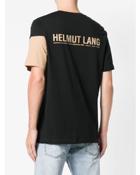 T-shirt à col rond imprimé noir Helmut Lang