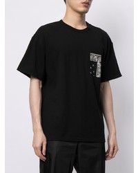 T-shirt à col rond imprimé noir Sophnet.