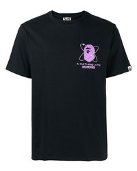 T-shirt à col rond imprimé noir BAPE BLACK *A BATHING APE®