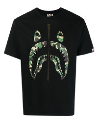 T-shirt à col rond imprimé noir BAPE BLACK *A BATHING APE®