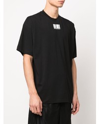 T-shirt à col rond imprimé noir Vetements