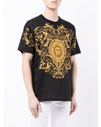 T-shirt à col rond imprimé noir VERSACE JEANS COUTURE