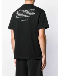 T-shirt à col rond imprimé noir Throwback.