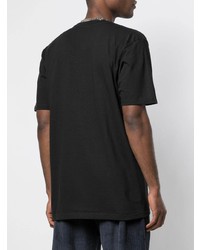 T-shirt à col rond imprimé noir Supreme