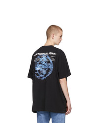 T-shirt à col rond imprimé noir Off-White