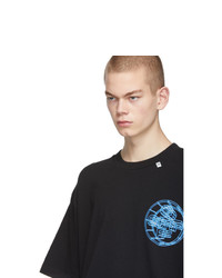 T-shirt à col rond imprimé noir Off-White