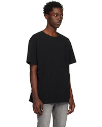 T-shirt à col rond imprimé noir Ksubi