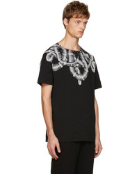 T-shirt à col rond imprimé noir Marcelo Burlon County of Milan