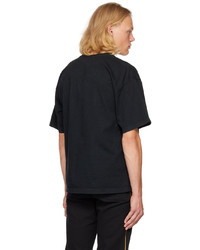 T-shirt à col rond imprimé noir Rhude