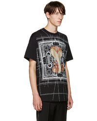 T-shirt à col rond imprimé noir Givenchy