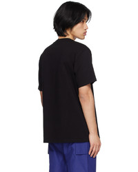 T-shirt à col rond imprimé noir MAISON KITSUNÉ