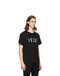 T-shirt à col rond imprimé noir Amiri