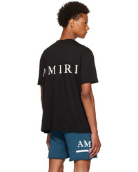 T-shirt à col rond imprimé noir Amiri