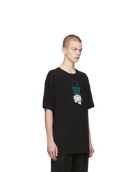 T-shirt à col rond imprimé noir Off-White