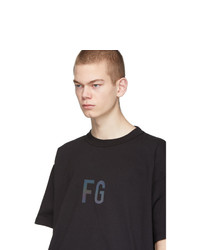 T-shirt à col rond imprimé noir Fear Of God