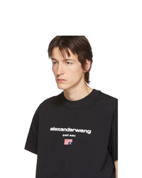 T-shirt à col rond imprimé noir Alexander Wang